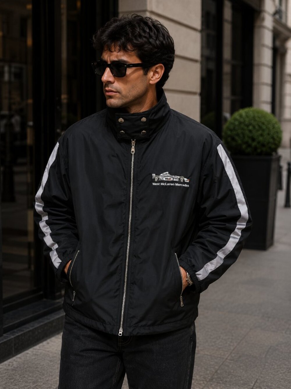 New VTG 1998 MEN'S West McLaren Mercedes Formula 1 jacket M - L